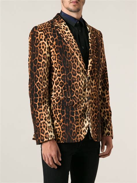 men's leopard print blazer.